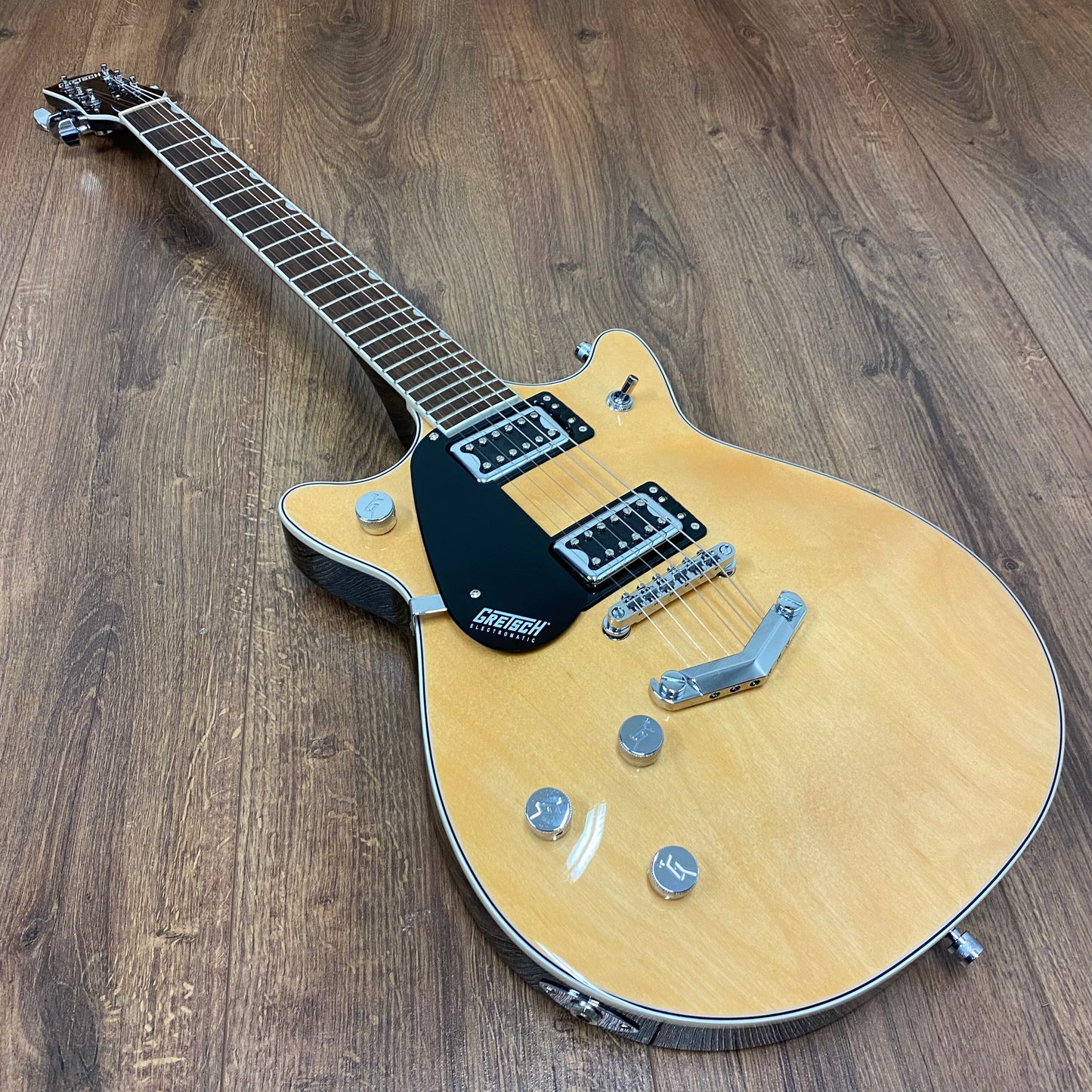 Pre-Owned Gretsch G5222 Electromatic Double Jet BT - Left Handed - Aged Natural