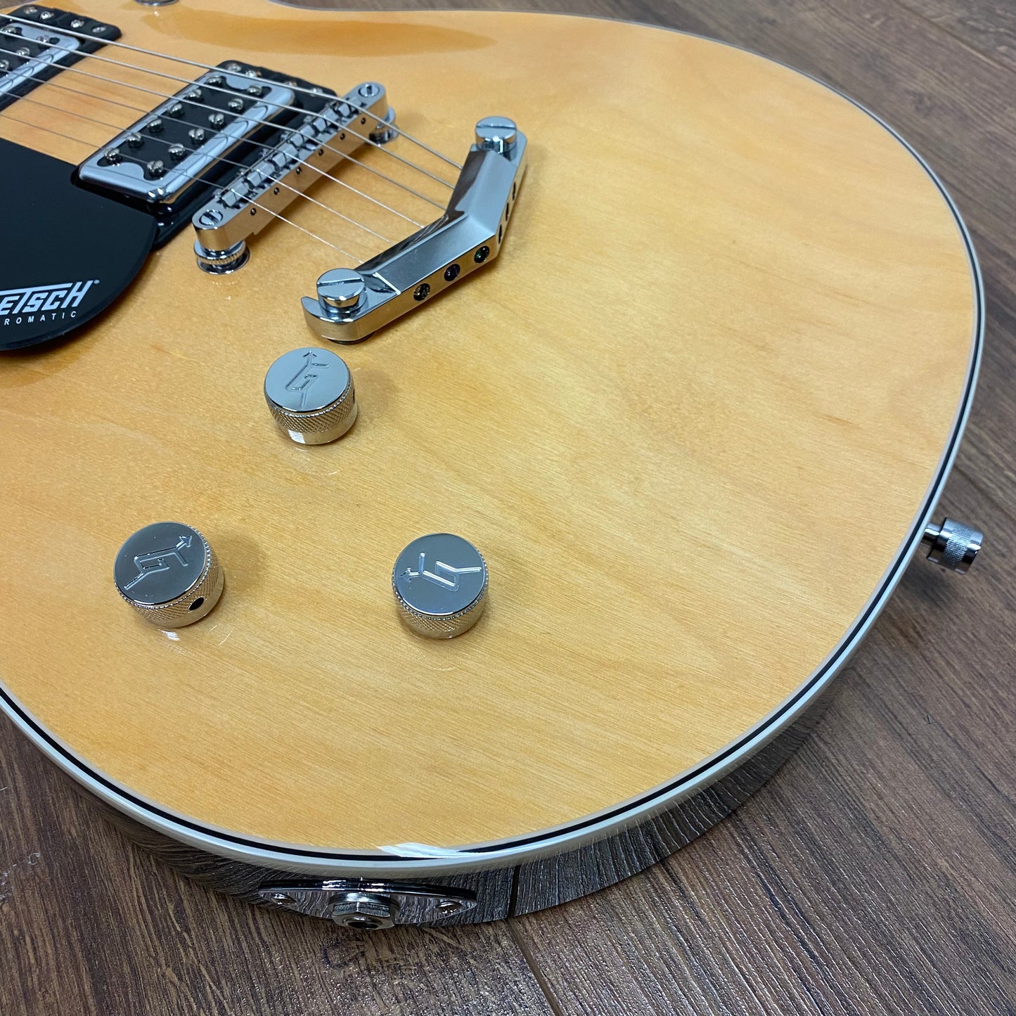 Pre-Owned Gretsch G5222 Electromatic Double Jet BT - Left Handed - Aged Natural