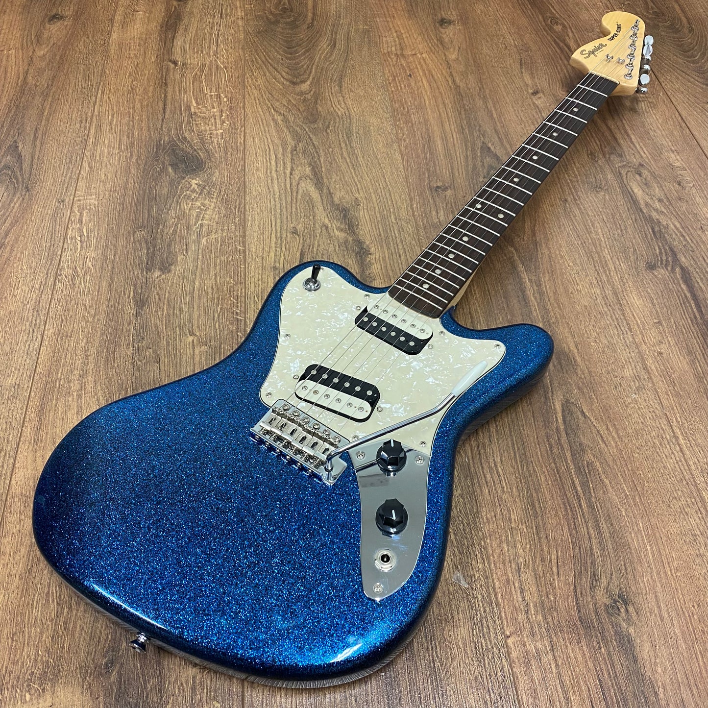 Pre-Owned Squier Paranormal Super-Sonic - Blue Sparkle