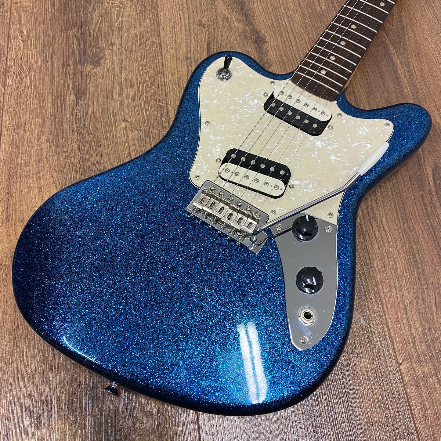 Pre-Owned Squier Paranormal Super-Sonic - Blue Sparkle