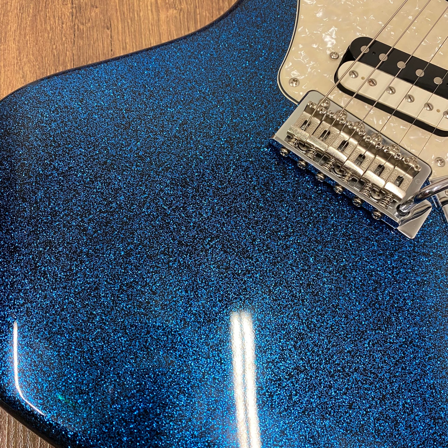 Pre-Owned Squier Paranormal Super-Sonic - Blue Sparkle