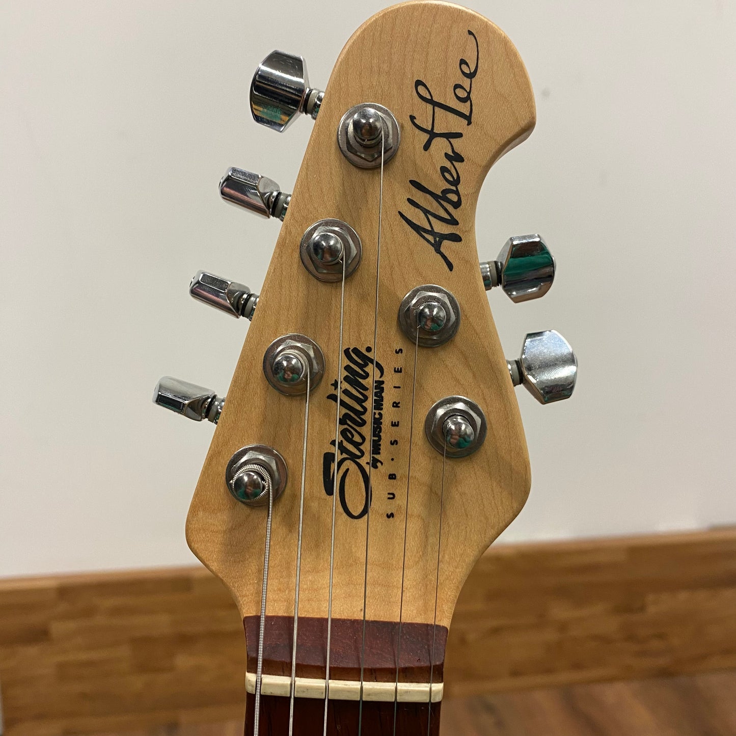 Pre-Owned Sterling by Music Man SUB Albert Lee - Daphne Blue
