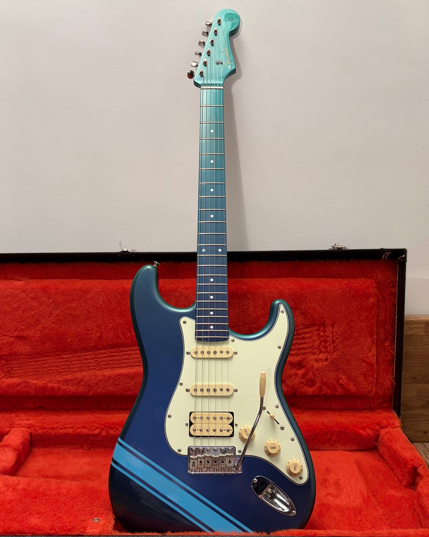 Pre-Owned Fender MIJ STR-ALLVC BTP Stratocaster - Blue Purple Flip-Flop