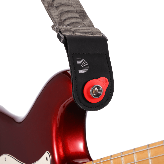 D'Addario Flex Lock Strap Block - Red