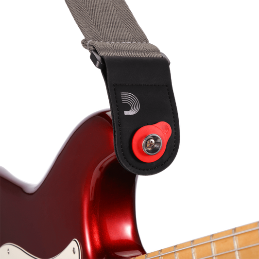 D'Addario Flex Lock Strap Block - Red