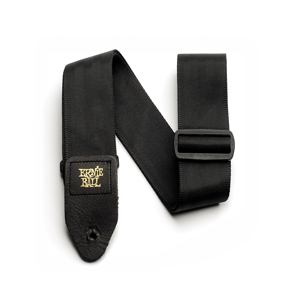 Ernie Ball 2" Seatbelt Webbing Guitar Strap - Black