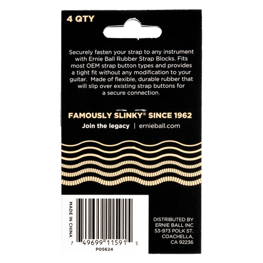 Ernie Ball Strap Blocks - Cream (Pack of 4)