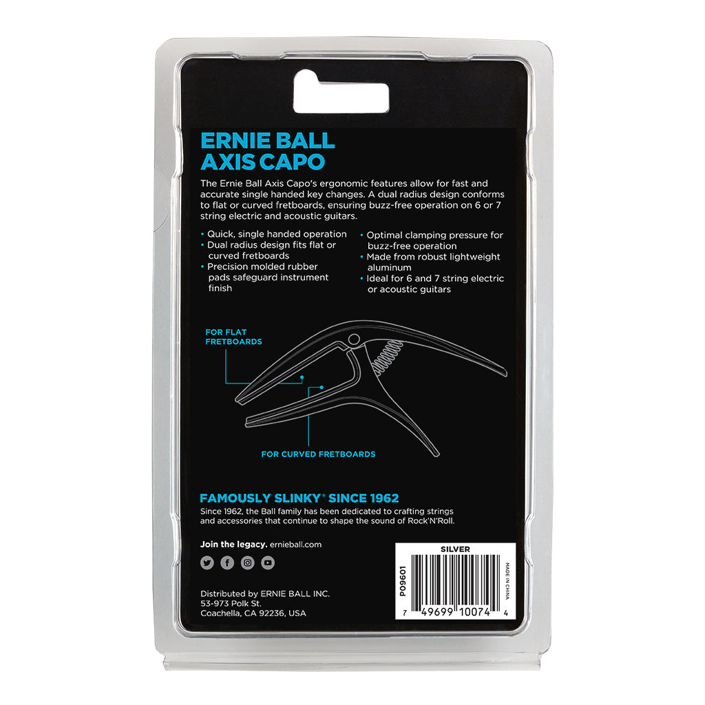 Ernie Ball Axis Capo - Silver