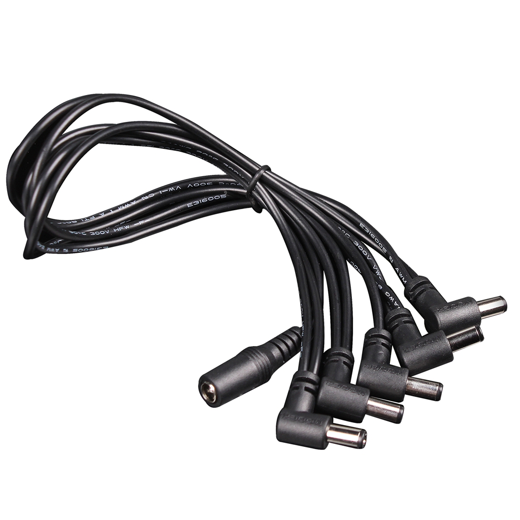Mooer PDC5A 5-Way Daisy Chain Cable - Angled