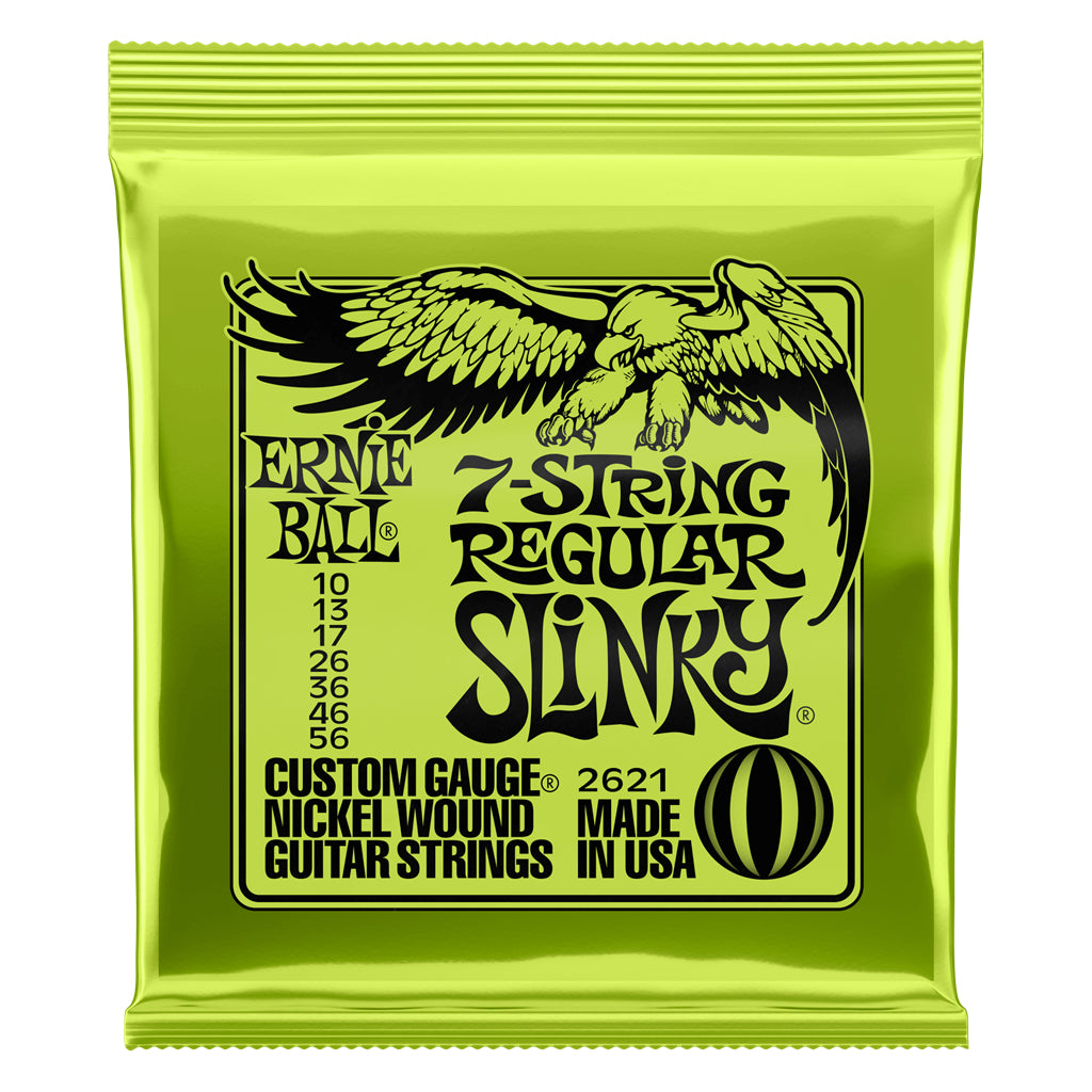 Ernie Ball 7-String Regular Slinky Electric Guitar Strings (.010 -.056)