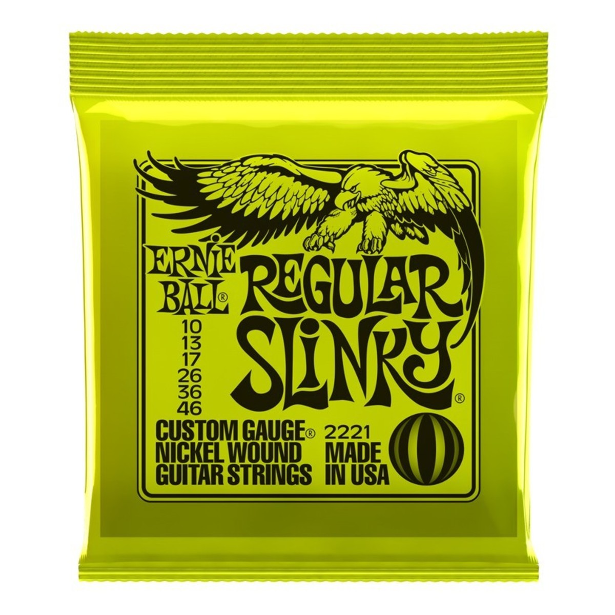 Ernie Ball Regular Slinky Electric Guitar Strings (.010 -.046)