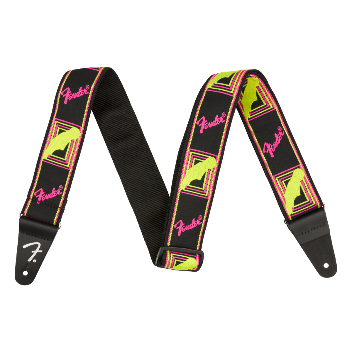 Fender Neon Monogrammed Strap 2"