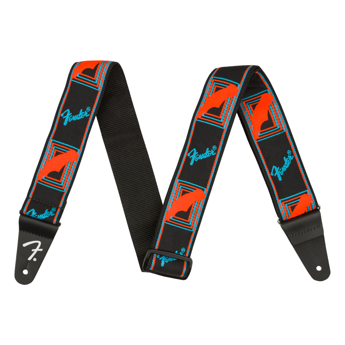 Fender Neon Monogrammed Strap 2"