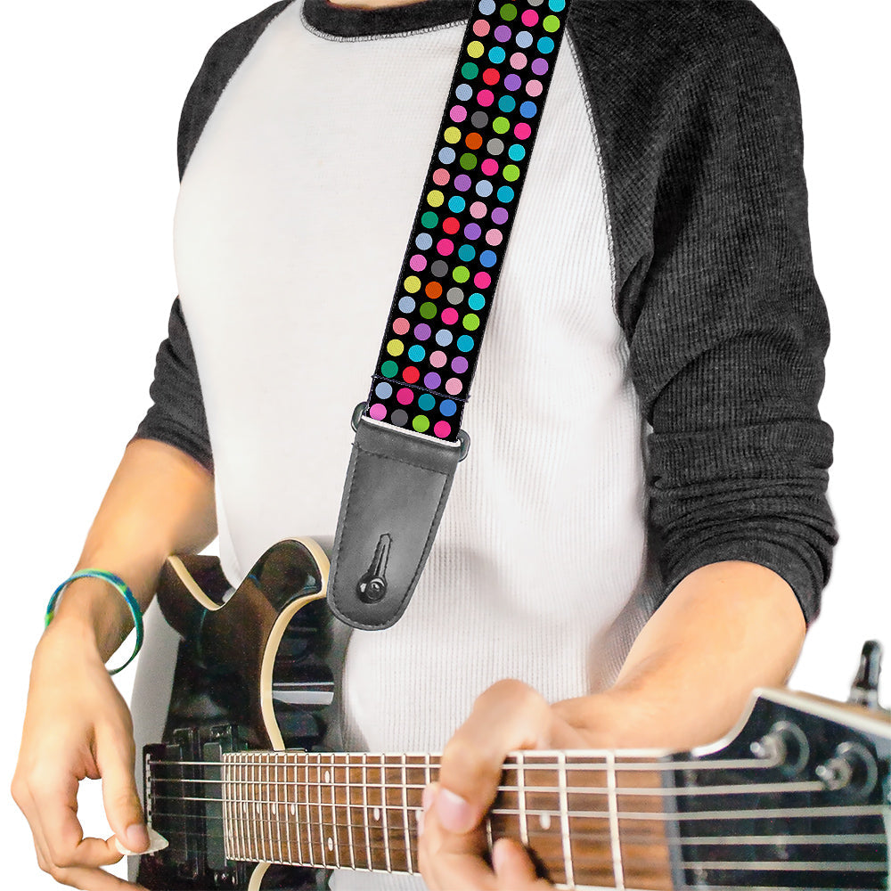 Buckle-Down Guitar Strap - Mini Polka Dots