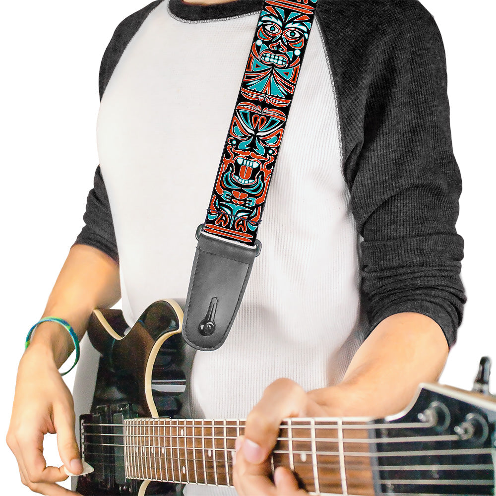 Buckle-Down Guitar Strap - Totem Carving