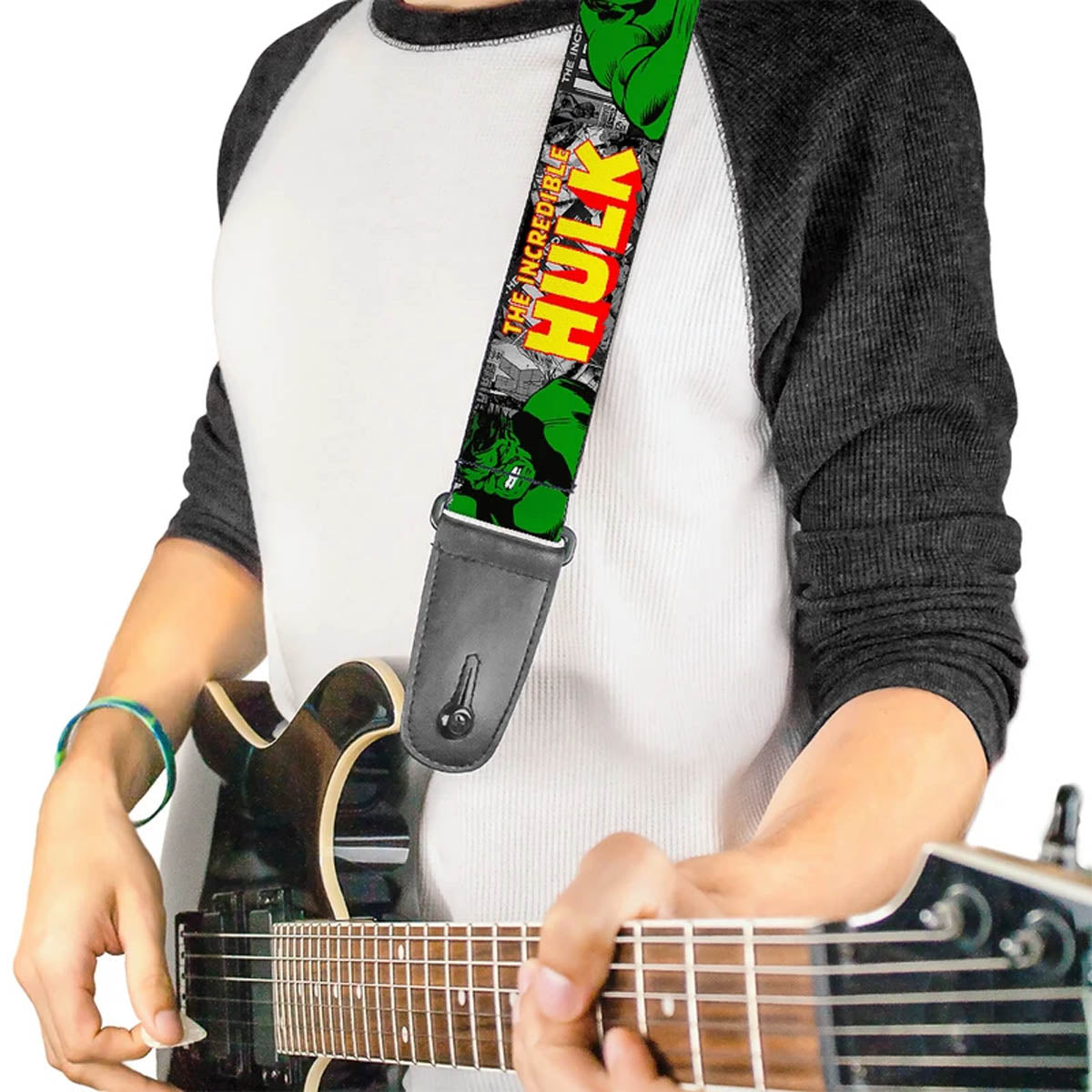 Buckle-Down Marvel Guitar Strap - The Incredible Hulk