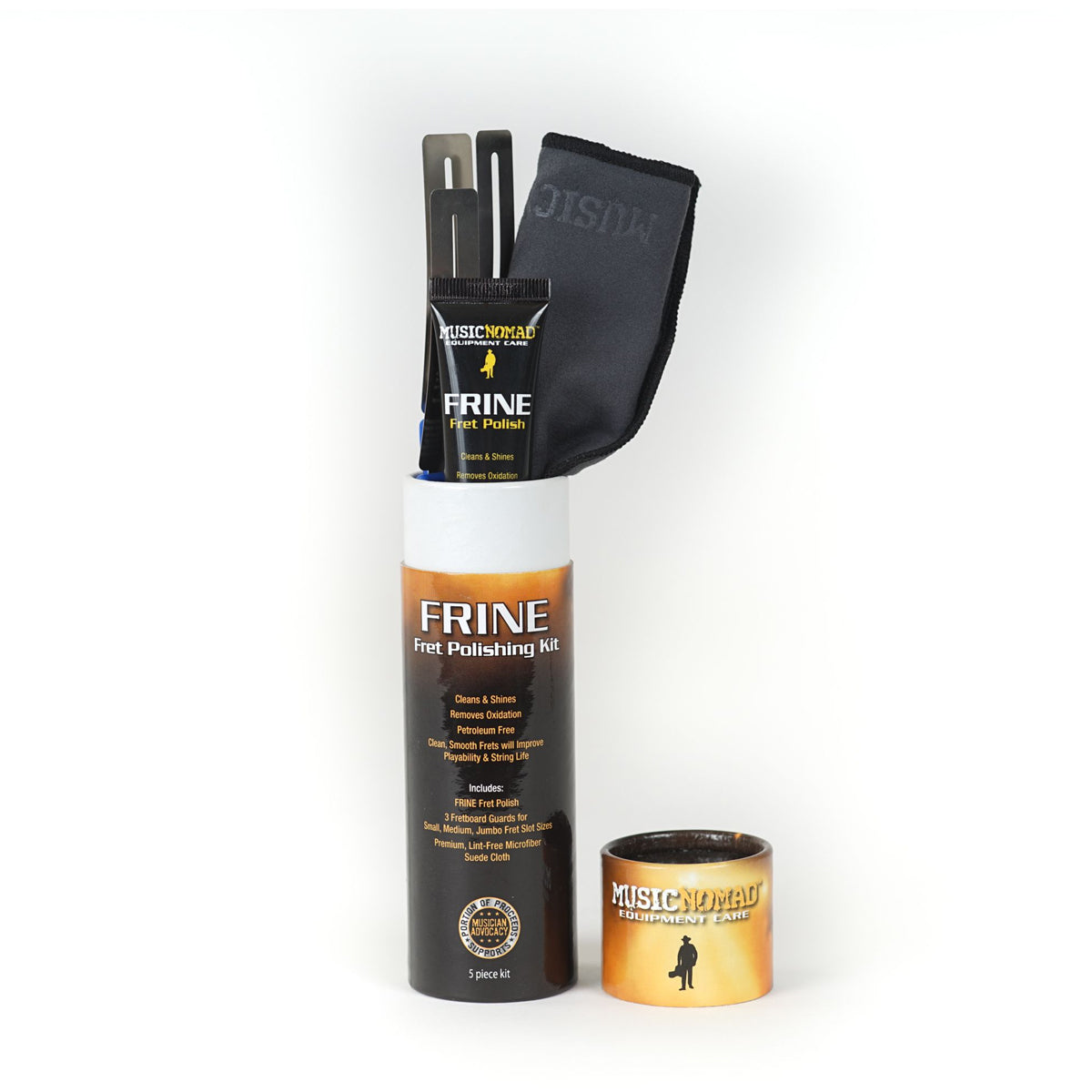 Music Nomad Fret Polish Kit - Fret Polish, Fret Guards & Microfiber Cloth