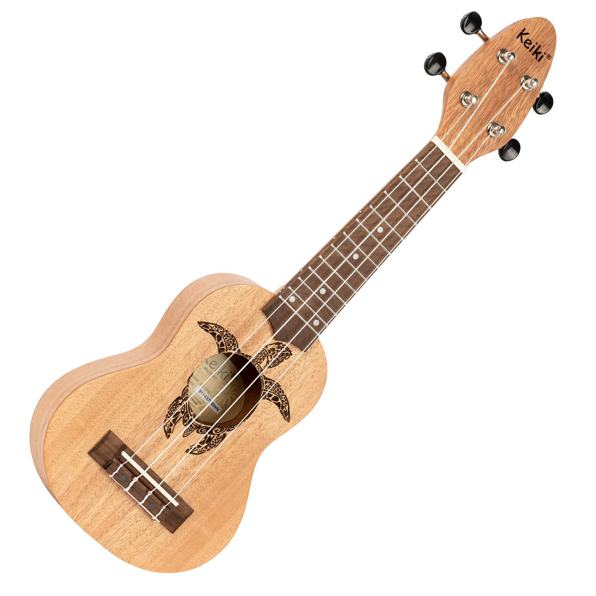 Keiki Sopranino Ukulele in Natural Mahogany