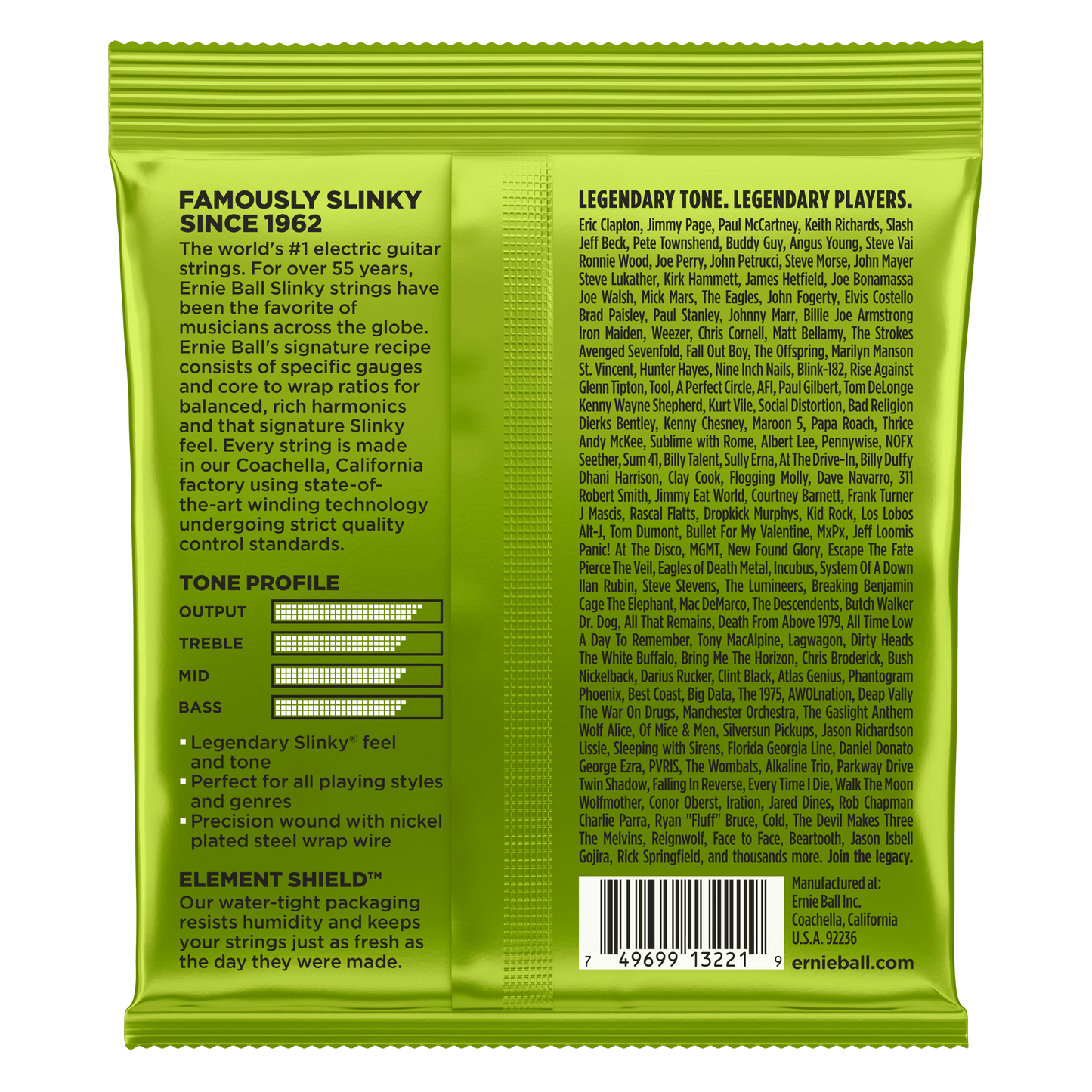 Ernie Ball Regular Slinky Electric Guitar Strings (.010 -.046) **3 PACK**