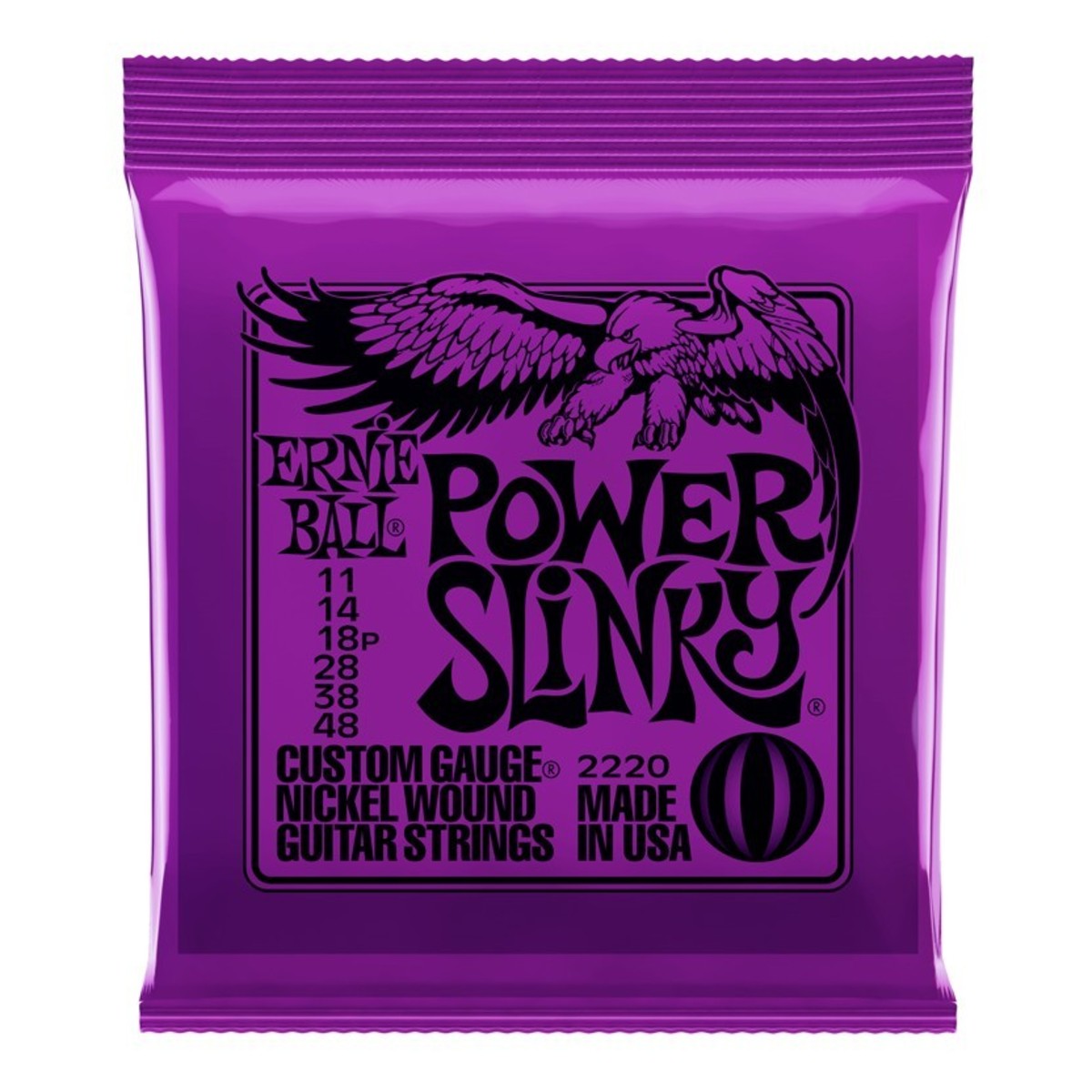 Ernie Ball Power Slinky Slinky Electric Guitar Strings (.011 -.048)