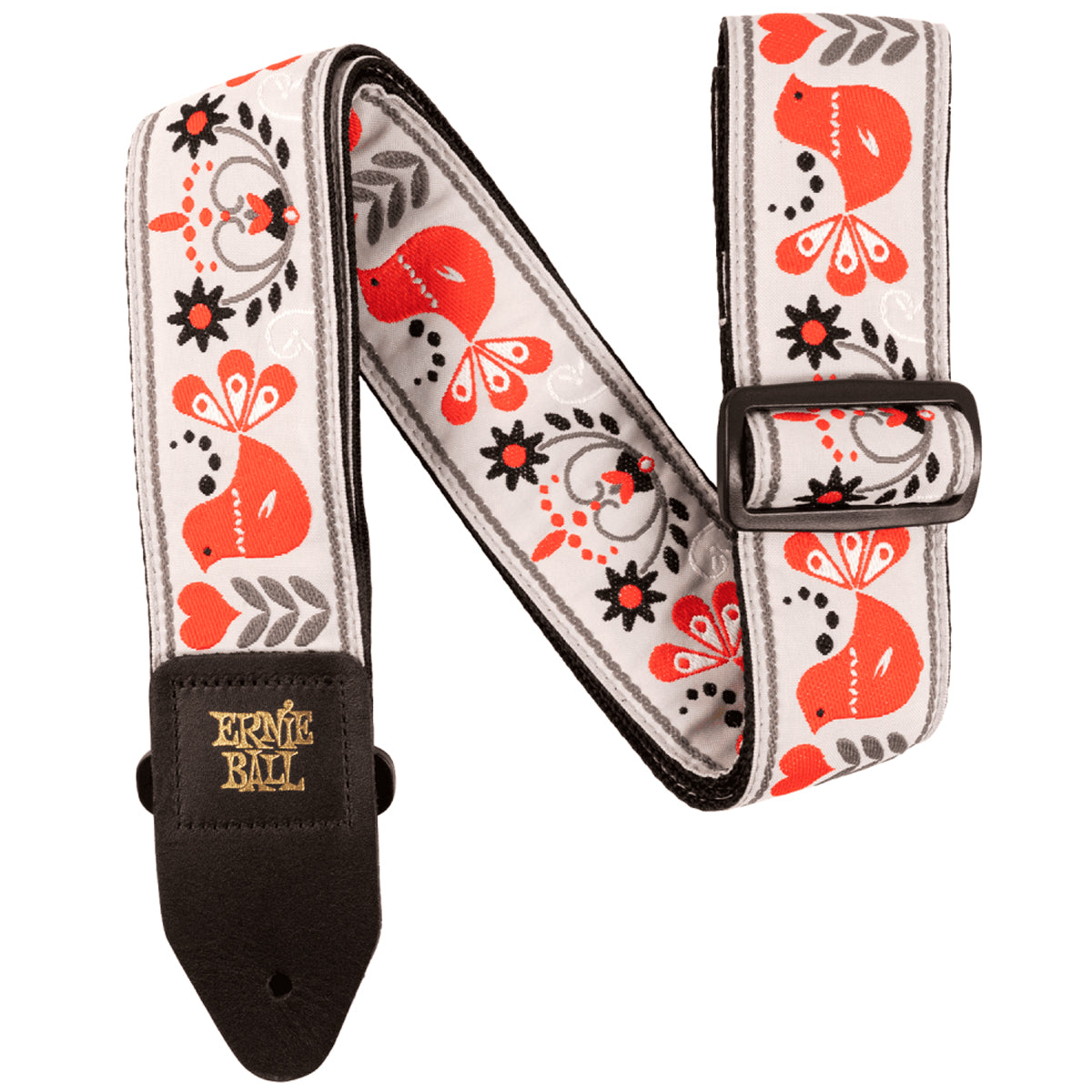 Ernie Ball Jacquard Guitar Strap - Red Bird Winter