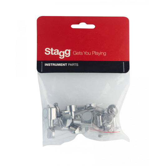 Stagg Guitar Machine Heads 6x1 in Chrome