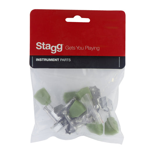 Stagg Vintage Guitar Machine Heads 3+3 in Chrome
