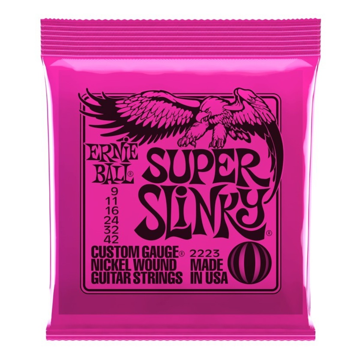 Ernie Ball Super Slinky Electric Guitar Strings (.009 -.042)