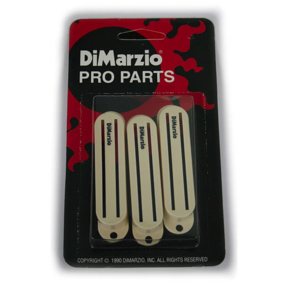 DiMarzio Pro Parts Fast Track Pickup Covers in Antique White (Set of 3)