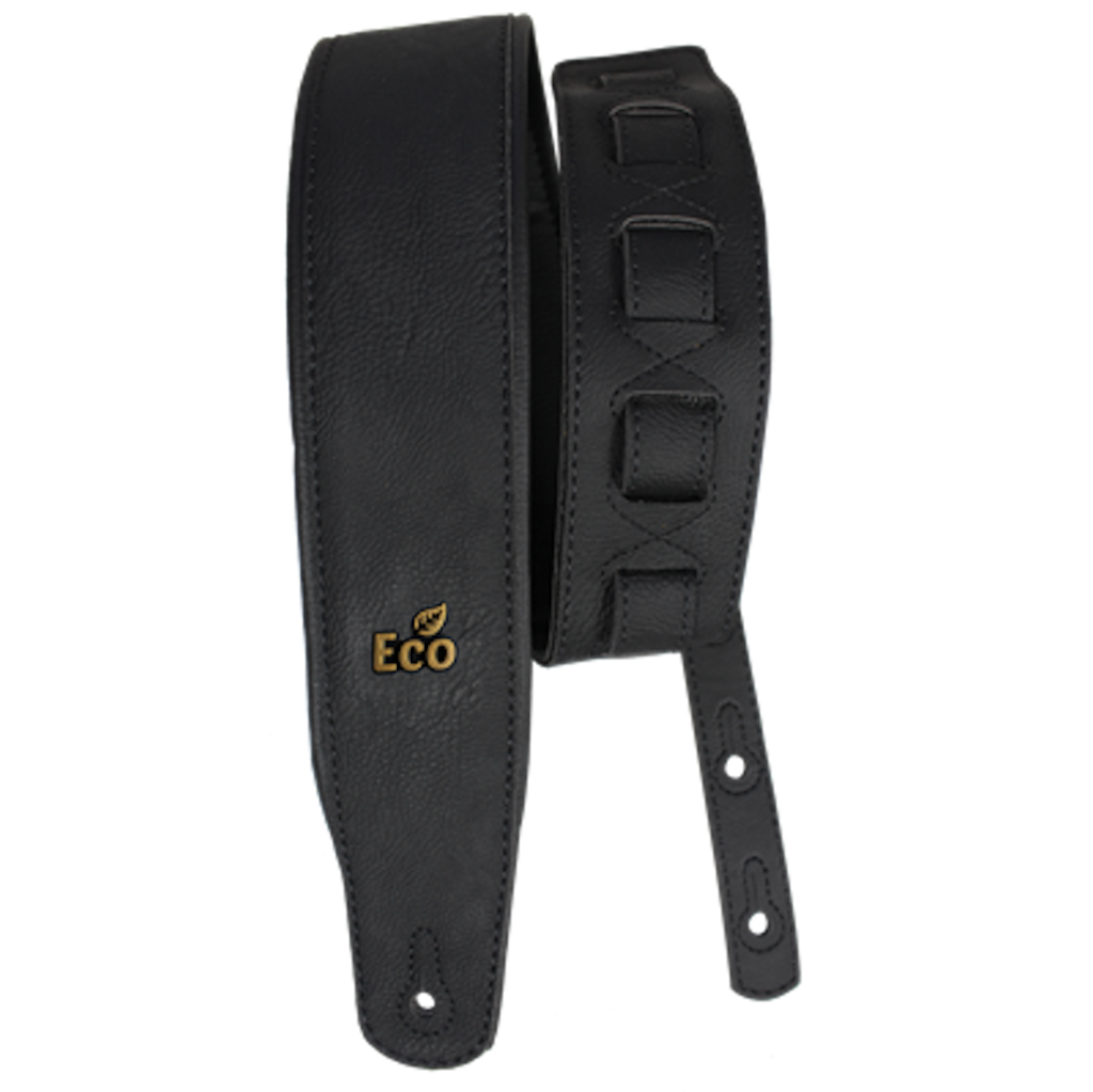 Ecosoft Vegan Premium Guitar Strap 3" - Black