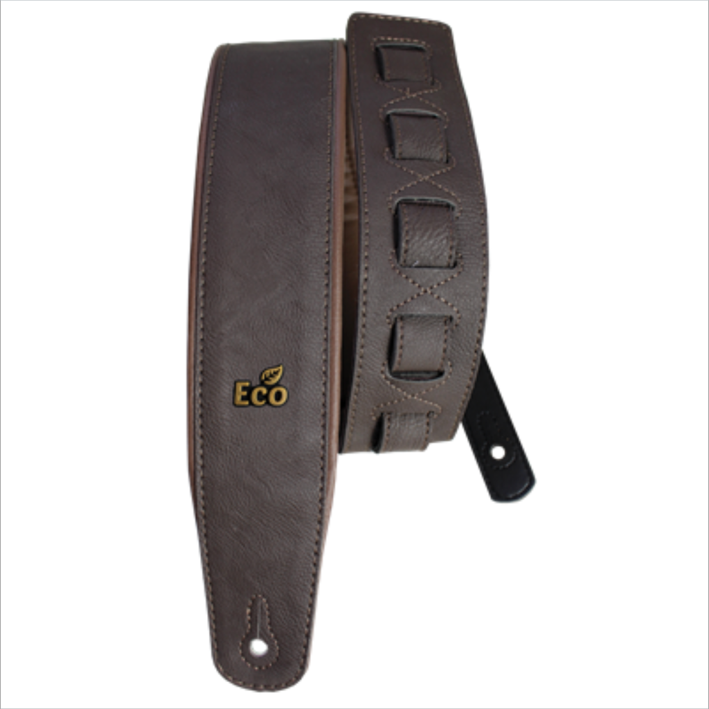 Ecosoft Vegan Premium Guitar Strap 3" - Brown