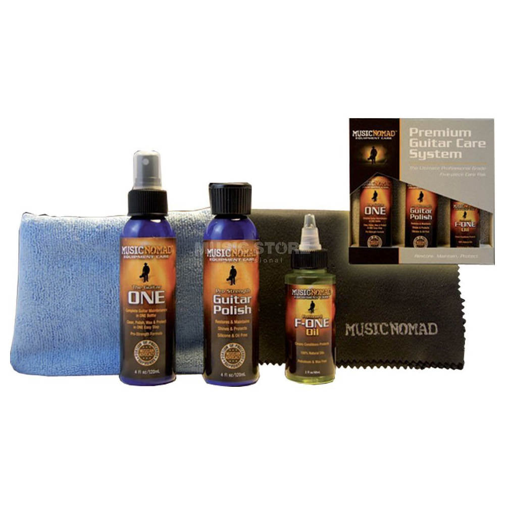 Music Nomad Guitar Care System - Guitar Polish, Guitar Wax, The Guitar ONE & Polishing Cloth
