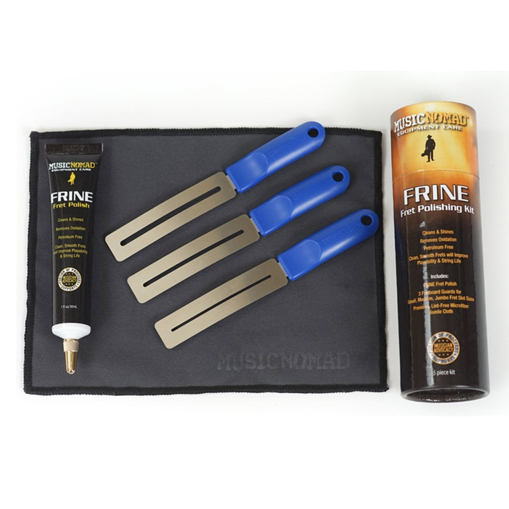 Music Nomad Fret Polish Kit - Fret Polish, Fret Guards & Microfiber Cloth