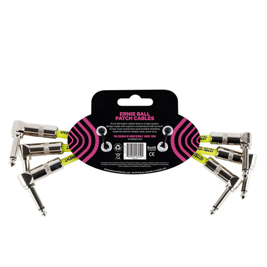 Ernie Ball 6" Patch Cable - 3 Pack
