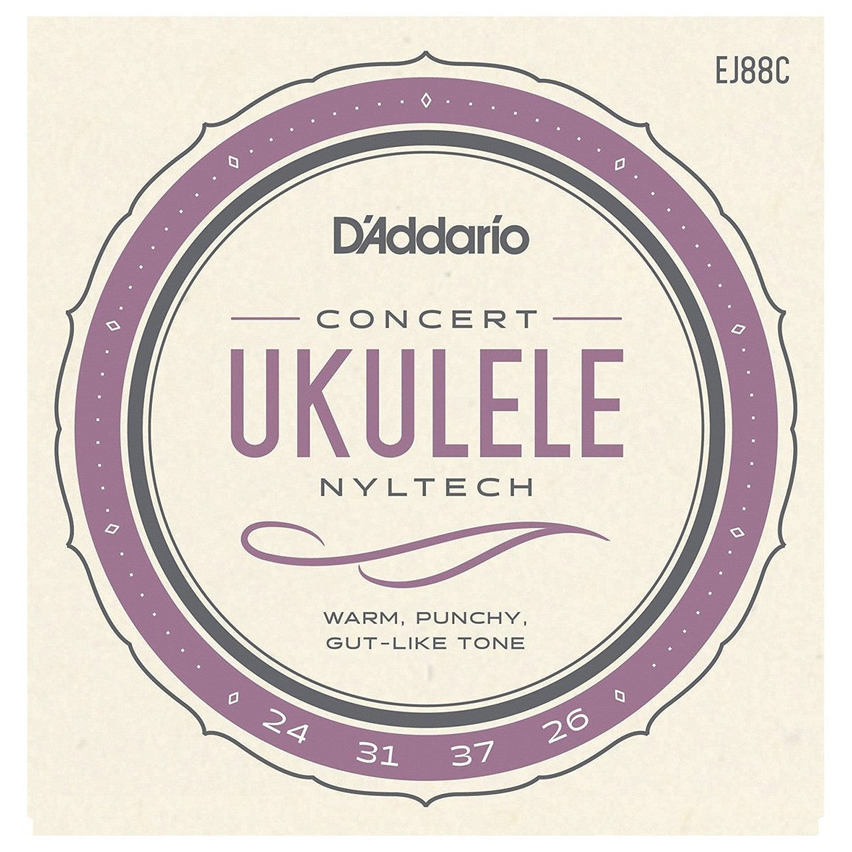 D'Addario EJ88C Nyltech Ukulele Strings - Concert