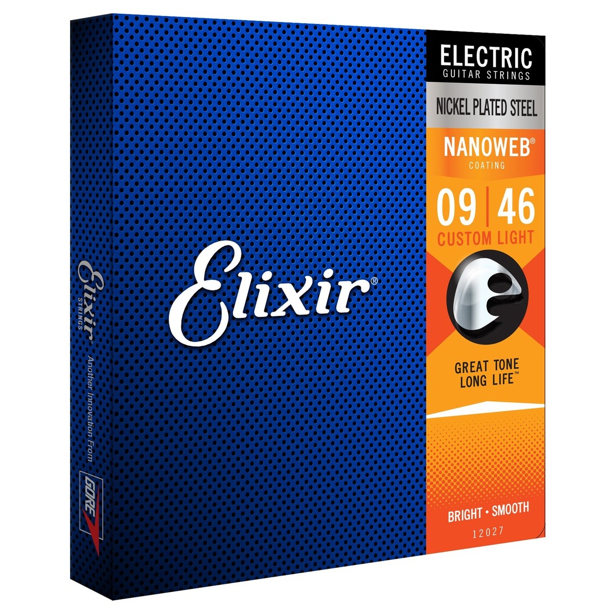 Elixir Nanoweb Electric Guitar Strings (.009-.046) Custom Light