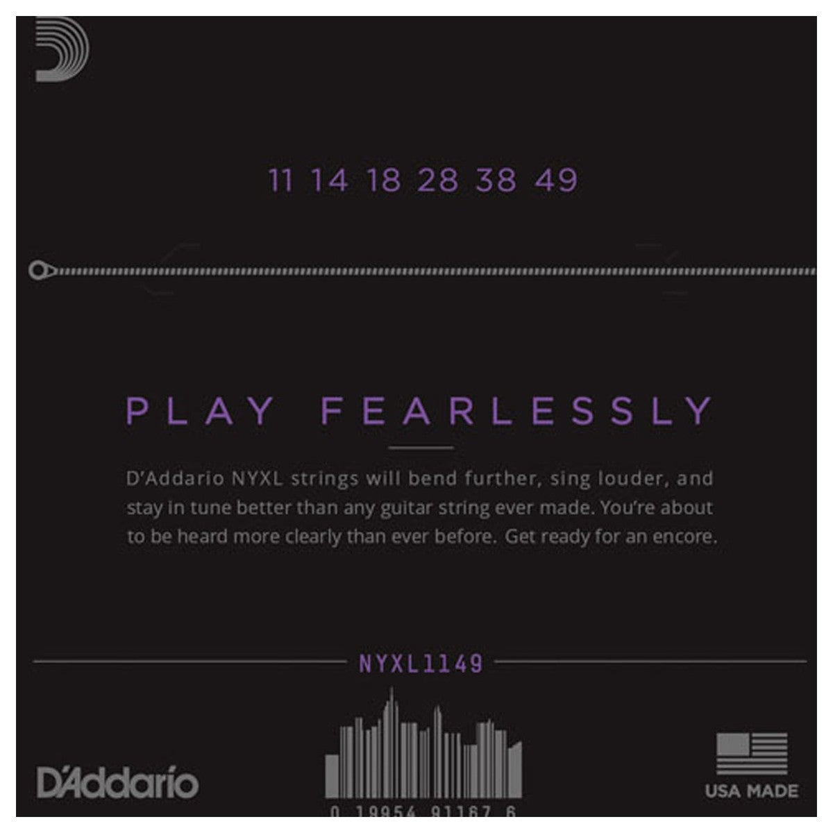 D'Addario NYXL Premium Electric Guitar Strings (.011 -.049) Medium
