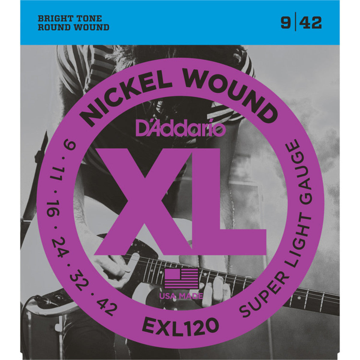 D'Addario EXL120 Electric Guitar Strings (.009 -.042) Super Light