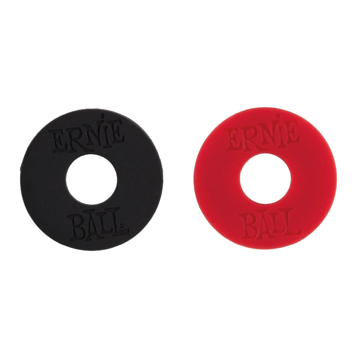 Ernie Ball Strap Blocks - Red / Black (Pack of 4)