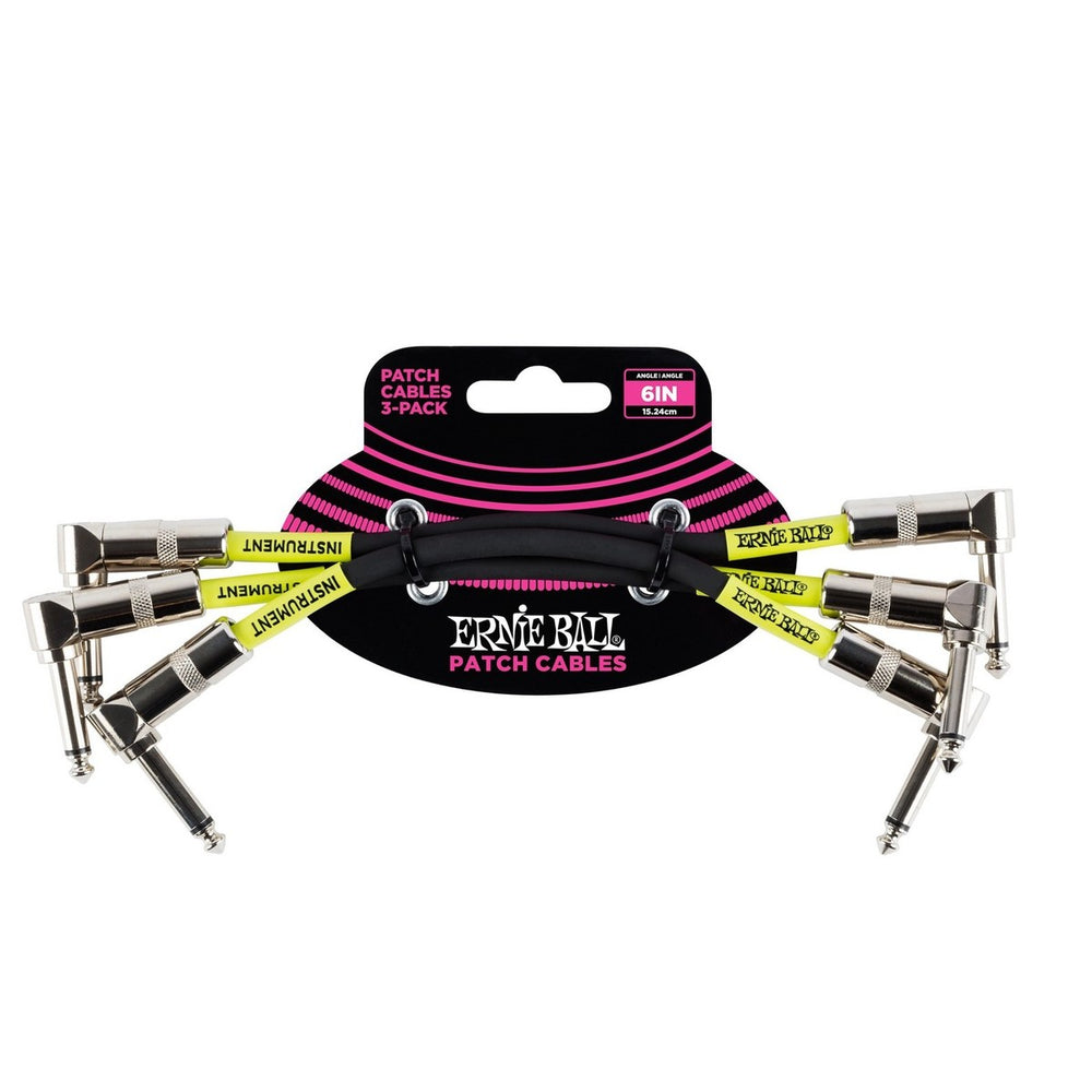 Ernie Ball 6" Patch Cable - 3 Pack