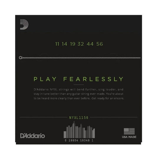 D'Addario NYXL Premium Electric Guitar Strings (.011 -.056) Medium Top / Extra-Heavy Bottom