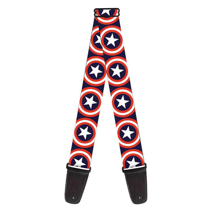 Buckle-Down Guitar Strap - Captain America Shield