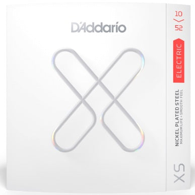 D'Addario XS Nickel Coated Electric Guitar Strings (.010 - .052) Light Top/Heavy Bottom