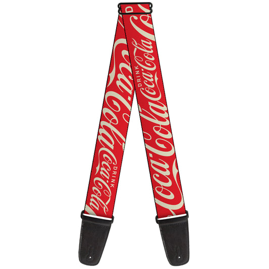 Buckle-Down Guitar Strap - Drink Coca-Cola Logo