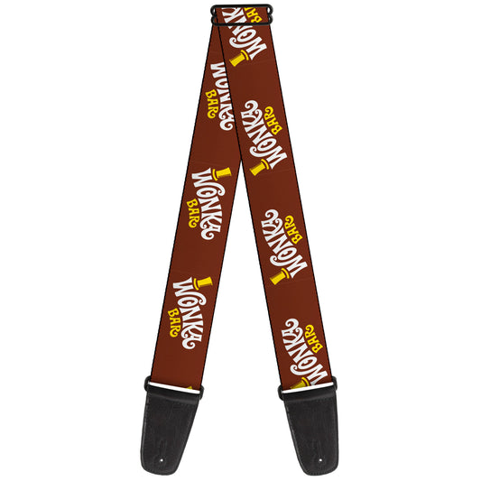 Buckle-Down Guitar Strap - Willy Wonka Bar Logo
