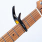 Ortega Two In One Curved/Flat Guitar Capo - Black & Orange