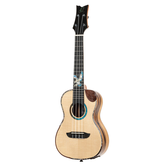 ORTEGA The Private Room Series Concert Ukulele  - Spruce / White Ebony Natural + Bag