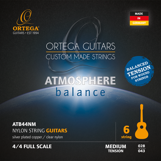 Ortega Atmosphere Balance Balanced Tension Classical Guitar Strings - Medium Tension