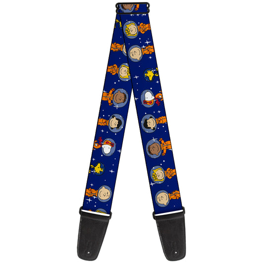 Buckle-Down Guitar Strap - Peanuts Gang Astronauts Poses