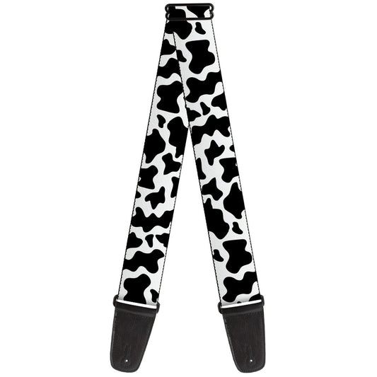 Buckle-Down Guitar Strap - Cow Print